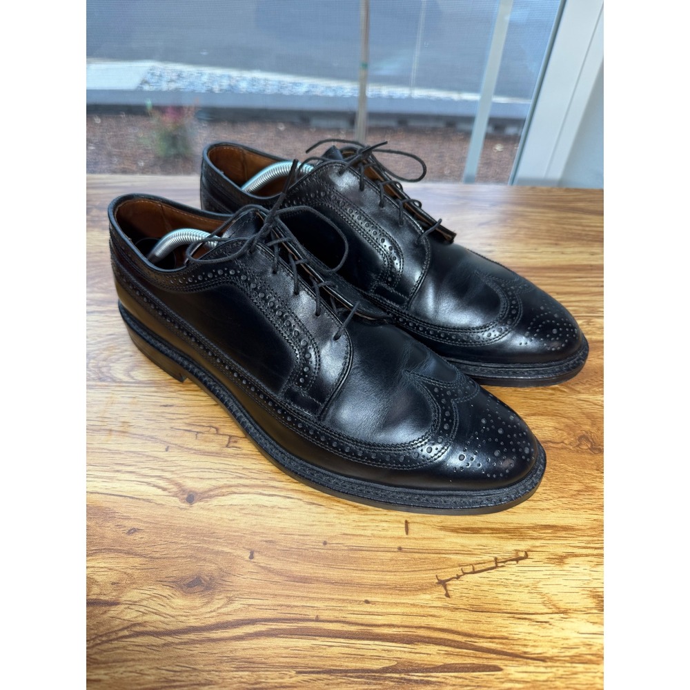 Allen Edmonds Black Macneil Wingtip Oxfords Sz 10.5